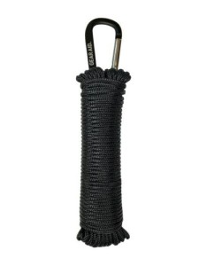 GearAid Linka paracord z karabińczykiem 325 Black 15m 