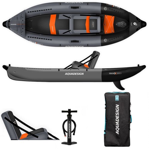 Aquadesign KOLOA X’Perience 305 – widok z góry, kajak pompowany jednoosobowy 305×96 cm