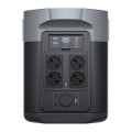 Generator energii DELTA 2 Max — tylny panel z czterema gniazdami AC (EU) i wyjściami 12 V