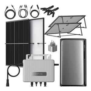 Zestaw fotowoltaiki balkonowej EcoFlow Stream Advance AC Pro z magazynem energii