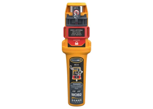 Ocean Signal rescueME MOB2 — transponder AIS MOB z DSC, widok z przodu