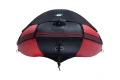 Ponton Gladiator C330 AL – dziób z założoną markizą; ucho cumownicze i listwy odbojowe