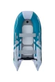 Ponton Gladiator B330 AD – rzut z góry, kokpit z dwiema ławeczkami, mata Air-Deck