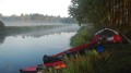 Canoe Grabner Adventure – lifestyle, poranek nad brzegiem rzeki