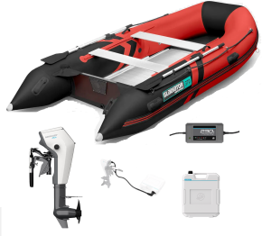 Ponton z silnikiem elektrycznym Gladiator B370AL + Mercury Avator 20e