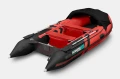 Ponton Gladiator Active C370AL – ujęcie z tyłu pod skosem, kokpit, ławki oraz pawęż pod silnik