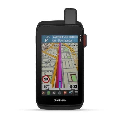 Garmin Montana 710i – nawigacja turystyczna GPS, ekran z mapą i prowadzeniem po trasie