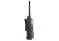 Przycisk PTT na boku – radiotelefon morski VHF Icom IC-M73Euro, ujęcie z boku