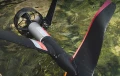 napęd i skrzydło hydrofoil deski elektrycznej Waydoo Flyer EVO Pro Plus 90L w wodzie