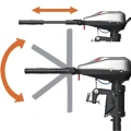 regulowany teleskopowy rumpel Haswing Armada 10.0T z zakresem wysuwu