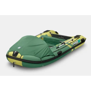 Ponton Gladiator Active C370 AL zielono  - żółty + markiza i torby