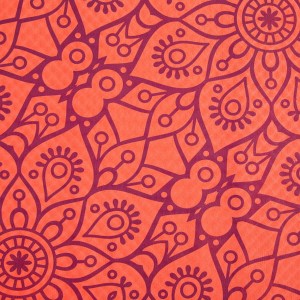 Mata do jogi MANDALA pomarańcz