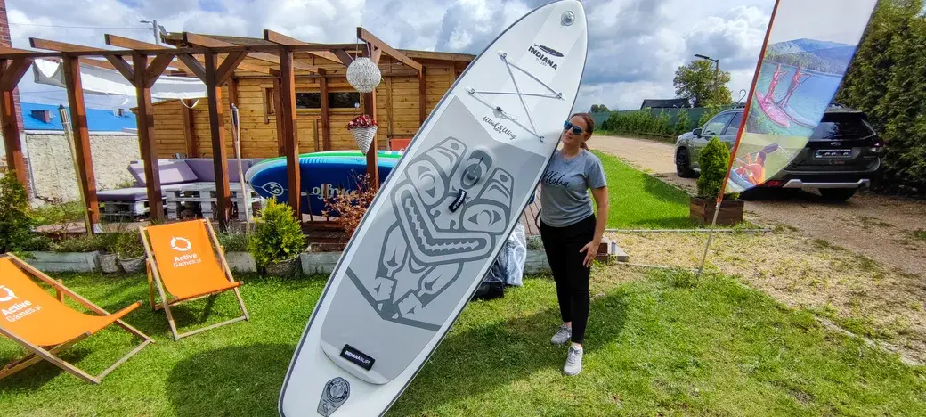 Prezentacja deski wind & wing sup w Activegames