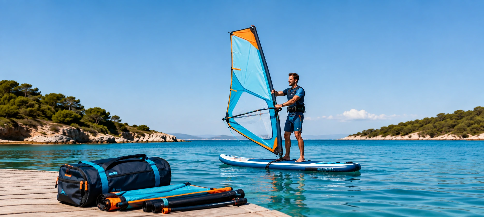 W pełni składany pędnik do WindSUP – Starboard Compact Sail 2026